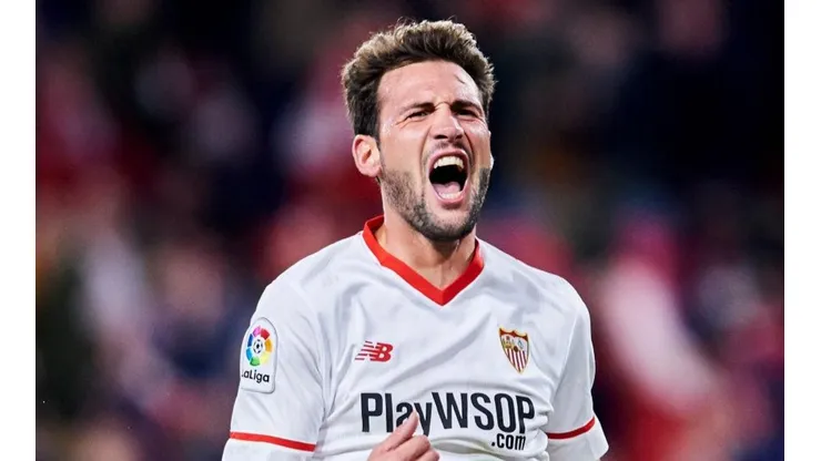 Franco Vázquez con la camiseta de Sevilla.