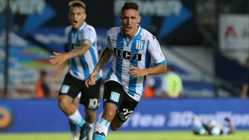 Centurión, tras anotar su primer gol en su regreso a La Academia.