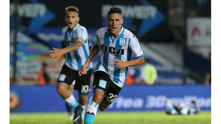 Centurión, tras anotar su primer gol en su regreso a La Academia.
