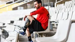 NUEVOS BOTINES. Lionel Messi con las botas del pack Team Mode.