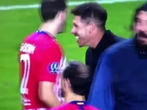 Las redes explotan preguntándose si Simeone se burló del arquero del Real Madrid