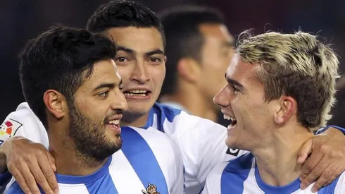 Carlos Vela y Antoine Griezmann en la Real Sociedad.