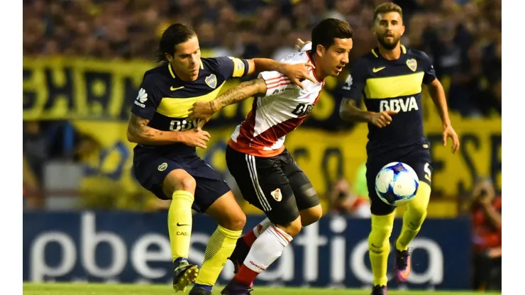 Foto del Boca vs. River en un torneo de verano