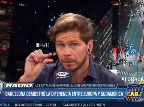 Al "Pollo" Vignolo no le gustó nada el partido de Boca contra Barcelona