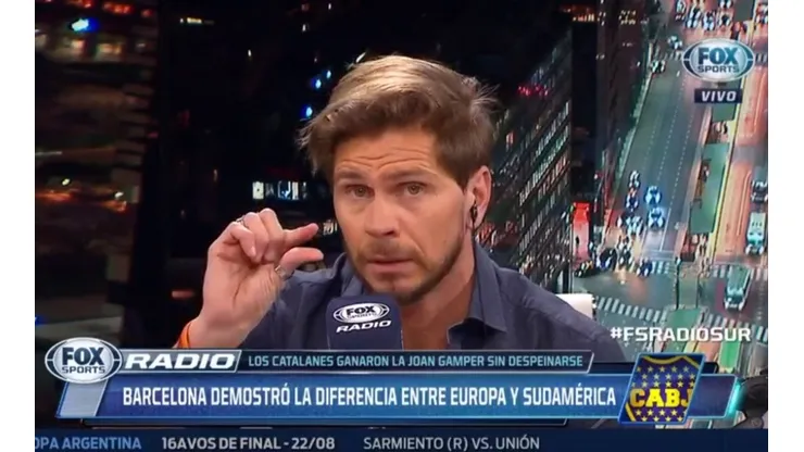 Al "Pollo" Vignolo no le gustó nada el partido de Boca contra Barcelona