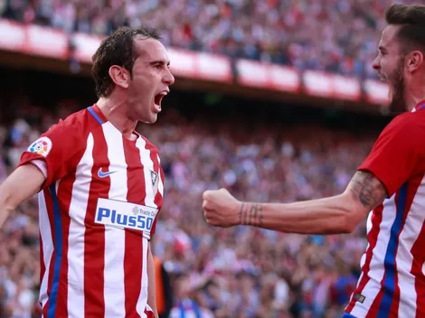 El saludo de Godín a Saúl en medio de los festejos por la Supercopa que nadie te mostró