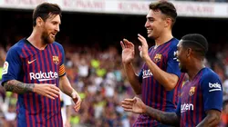 EL CAPITÁN. Lionel Messi celebra su gol para el 2-0 contra Boca (Foto: Getty).