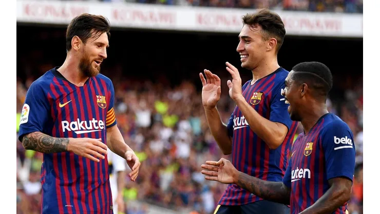 EL CAPITÁN. Lionel Messi celebra su gol para el 2-0 contra Boca (Foto: Getty).