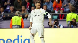 SERGIO MCGREGOR. Así celebró Ramos en la final de la Supercopa de Europa (Foto: Getty).