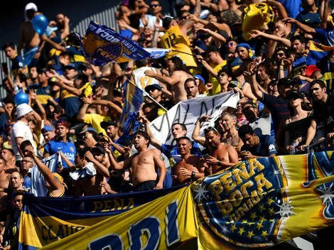 Los hinchas de Boca se hicieron escuchar en pleno Camp Nou