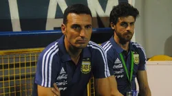 AL MANDO. Scaloni y Aimar estarán al frente de la Selección Argentina hasta el año que viene.