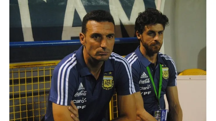AL MANDO. Scaloni y Aimar estarán al frente de la Selección Argentina hasta el año que viene.