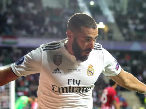 Karim Benzema estampó el empate para el Real Madrid ante el Atlético Madrid