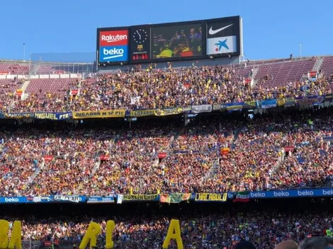 Video: los parlantes del Camp Nou cantan "Boca, Boca de mi vida"
