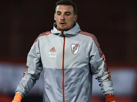 Franco Armani se retiró antes del entrenamiento de River