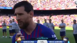 La promesa que hizo Messi minutos antes de enfrentar a Boca