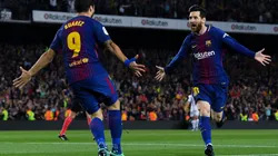 Messi con Suárez en el Camp Nou