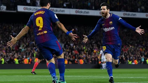 Messi con Suárez en el Camp Nou