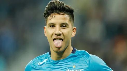 Sebastián Driussi jugando en Zenit.
