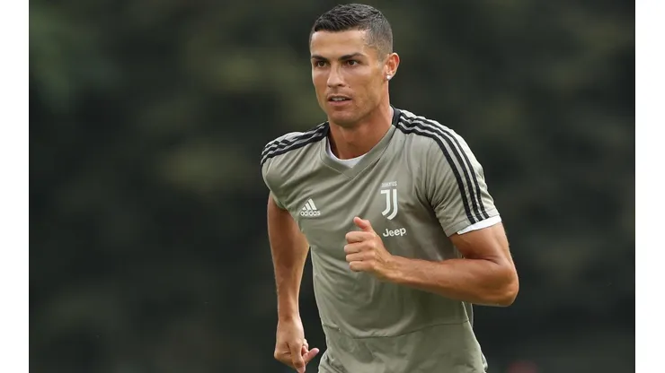 Cristiano Ronaldo entrenando con la Juventus