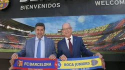 ¡Es una bomba! La bufanda del Boca-Barcelona que todo hincha del fútbol va a querer