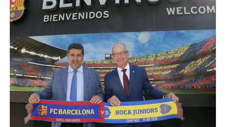 ¡Es una bomba! La bufanda del Boca-Barcelona que todo hincha del fútbol va a querer