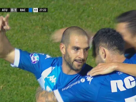 De primera y con mucha comba, Lisandro puso el primero para Racing