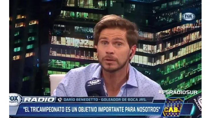 Vignolo le preguntó a Benedetto si River tenía jugadores más coperos que Boca y el delantero se rió