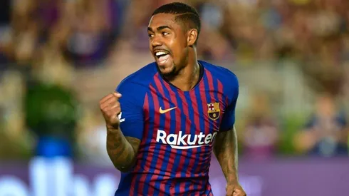 Malcom con la camiseta de Barcelona.