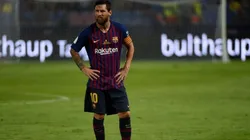 Messi le contestó a Mercado después que le rompa la media de una patada
