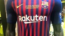 La camiseta que el Barcelona usará para el partido vs Boca