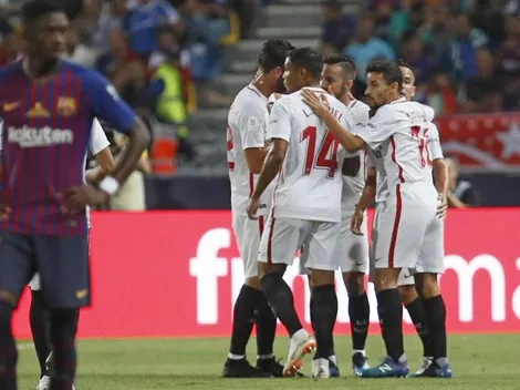 ¡Golazo! Sevilla madrugó al Barcelona con una jugada impresionante