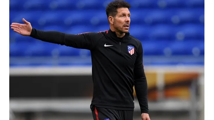 Diego Simeone, técnico de Atlético Madrid,