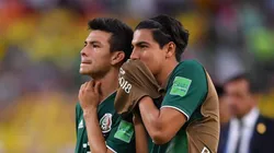 Erick Gutiérrez y Chucky Lozano en la Selección Mexicana.