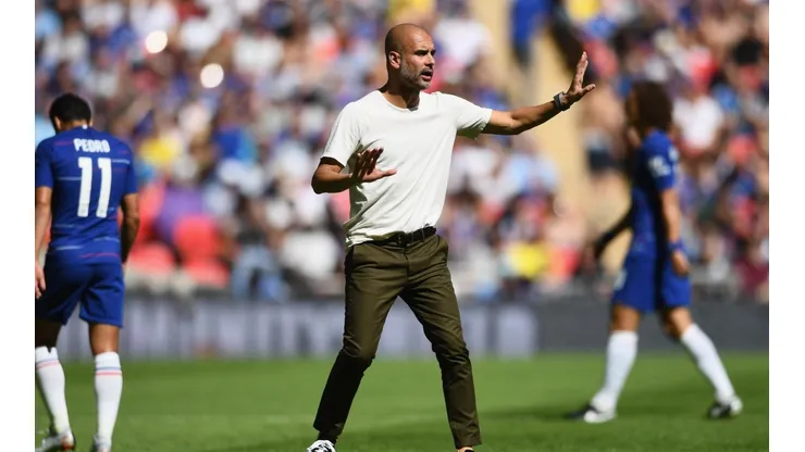 Foto de Pep Guardiola, entrenador de Manchester City.