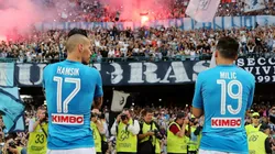 Foto de los jugadores de Napoli.