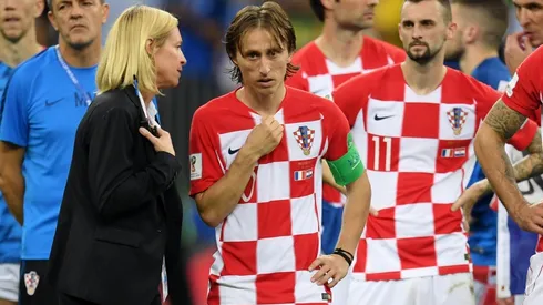 Foto de Luka Modric, jugador de La Selección Croacia.