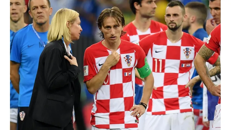 Foto de Luka Modric, jugador de La Selección Croacia.