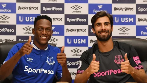El defensor de la Selección Colombia, Yerry Mina, firmó con el Everton por cinco temporadas.