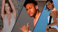¡¿Y Bruna?! La sexy foto de Neymar con una famosa modelo y un polémico mensaje
