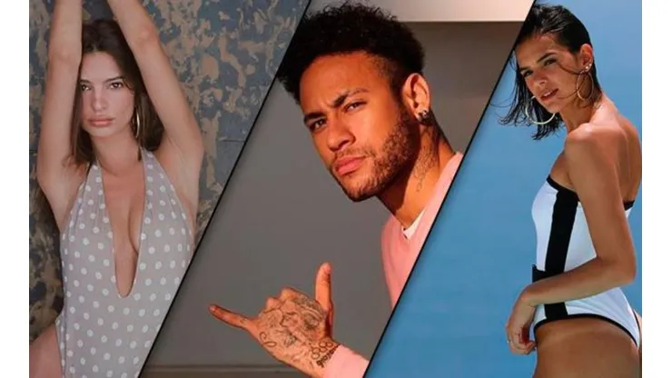 ¡¿Y Bruna?! La sexy foto de Neymar con una famosa modelo y un polémico mensaje
