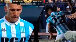 Coudet lo sacó a Centurión y al jugador de Racing no le gustó nada