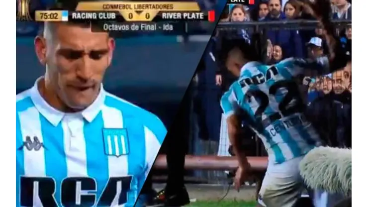 Coudet lo sacó a Centurión y al jugador de Racing no le gustó nada