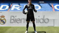 Courtois y su primer foto en un entrenamiento del Madrid
