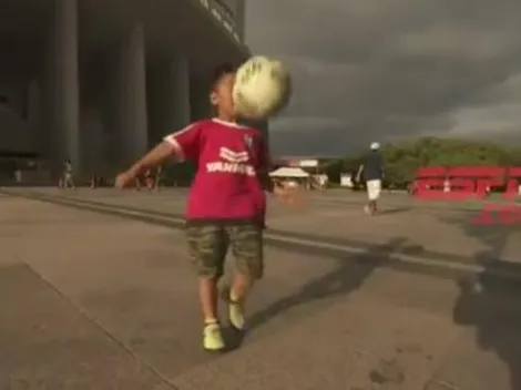 El pequeño aficionado de Cerezo Osaka que la rompió en la previa de la Copa Suruga Bank