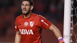 EL DUEÑO DEL ARCO. Augusto Batalla en uno de sus últimos partidos con River.
