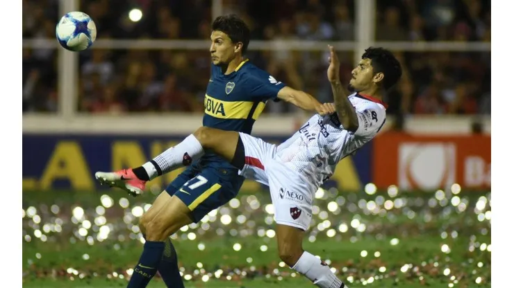Santiago Vergini con la camiseta de Boca.