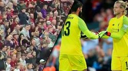 Karius volvió a jugar y el recibimiento de los hinchas del Liverpool fue único