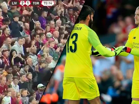 Karius volvió a jugar y el recibimiento de los hinchas del Liverpool fue único