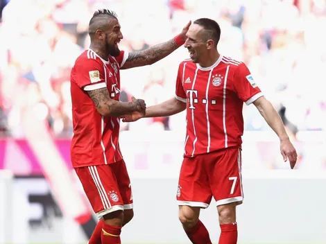 Franck Ribéry, triste y apenado por la salida de Arturo Vidal